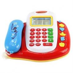 Multi-Function Learn & Play Children's Kid's Toy Telephone Game Set-Built In Working Calculator-Learn about Basic Math, Numbers, Counting-Requires 2 AA Batteries to run (not included)