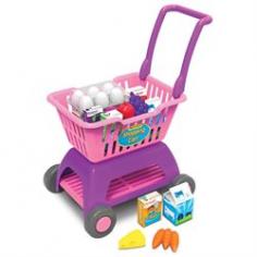 Dimensions: 15.5L x 12W x 22H in. Recommended for ages 3 and upDurable, lightweight plastic & cardboard material Shopping cart in pink and purple tones Can be used inside and outside Includes 15 play food accessories. Kids love going shopping on their own, and The Learning Journey Play and Learn Shopping Cart lets them do it from the safety of their own home. This kid-sized cart is easy to push with its lightweight plastic construction and big wheels while the variety of plastic and cardboard food items adds a fun, realistic touch. About The Learning Journey InternationalThe Learning Journey designs and manufactures the finest in children's interactive educational toys and games. Each of the company's products develops and builds on necessary skills children need for school and beyond. The company has won a number of awards, cementing the Learning Journey's reputation as the one of the finest designers and distributors of educational toys in the United States - and worldwide.