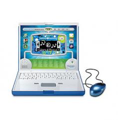 Make screen time fun and educational. The Discovery Kids Blue Slim Toy Laptop is easily portable for car or plane rides and fits into most backpacks. 60 built-in games teach children spelling, mathematics, music, geography and much more. The laptop features a 2-button mouse, true-to-life standard keyboard and a large, LCD display that pivots left and right for others to view. Take the world with you everywhere you go with this compact laptop for kids. Blue 60 built-in games require no additional software purchase Large, pivoting LCD display Two-button mouse Standard keyboard Battery operated Imported