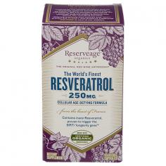 ReserveAge Organics - Resveratrol 200 mg. - 30 Vegetarian Capsules ReserveAge Organics Resveratrol is a potent and powerful blend; combining ReserveAge's organic French red-wine grapes direct from our French vineyards and wild crafted natural Polygonum cuspidatum root extract. Improve your health benefits and reserve your youth naturally with ReserveAge Organics Resveratrol's rejuvenating blend. What Is Resveratrol? What Is trans-Resveratrol Resveratrol is found in the skin, seeds, and stems of grapes. It is believed to be a partial explanation for the French paradox, the fact that people in France enjoy a high-fat diet, yet suffer less heart disease than Americans. You can gain the benefits of red wine without the alcohol, sulfites, headaches or excess calories. Scientific research has been done on the benefits of grape polyphenols and anthocyanidins to help support cardiovascular health and offer protection to human blood-vessel cells. Full spectrum trans-resveratrol also provides anti-oxidant protection, boosts cellular energy, and balances the immune system. Maintaining freshness of the grapes, seeds, and stems is a high priority. ReserveAge's manufacturing facility is located within a 15-minute drive from the grape fields. ReserveAge's product are unique due to the nitrogen extraction process used to preserve the integrity of the phytonutrients found in the grape skin. The secret to anti-aging lies with trans-resveratrol, the active form of resveratrol polyphenols found in the skins, seeds and stems of red wine grapes. Trans-resveratrol remains active only when sheltered from the sun, light and oxygen. In this pure, ultra beneficial form, trans-resveratrol has been proven in studies to activate the SIRT1 longevity gene and enhance cellular productivity. trans-resveratrol is found here and available to you at its peak of potency.