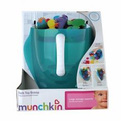 A Quick Easy Way to Pick Up Bath Toys Tinted clear top allows you to see the toys inside 2 Holes in the bottom allow for faster water draining 3 Includes a wall mounting hook for convenient storage and draining If, like most parents you want bath time to be fun but not left with toys in the bath then why not try the Bath Toy Scoop from Munchkin. It provides a quick and easy way to pick up bath toys and, with a clear top you can see which toys are inside. Practicality is paramount with this product which is why it features holes in the bottom to allow for faster water draining and includes a wall mounting hook for convenient storage and draining. It s the little things 1-800-344-BABY *Toys not included. *Actual product styling and colors may vary.