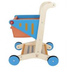 Hape Playfully Delicious Shopping Cart What should we buy today? Transport whatever fits in this pint-size carrier Product Measures: 5" by 2" by 4"Recommended Ages: 3 - 6 yearsABOUT HAPE Hape was founded in 1986 by Peter Handstein in Germany after he visited hundreds of schools and talked with hundreds of educators giving him a unique understanding of the power of play. Hape Toys has since grown into one of the world's largest producers of toys made from sustainable materials. Neither culture, nor language, nor gender inhibits the intuitive process of play. All of the products meet, and more often, exceed the strictest international standards for quality and safety. But behind the innovative designs and meticulous quality lies the even stronger ethos of Hape. Our Mission Hape believes that the future begins and belongs to our children. It is our duty to leave them with infinite possibilities, not unsolvable problems. Our toys are created to inspire play, learning, and exploration of the world we live in; through responsible business practices we aspire to leave the world in a better condition than when we received it. Our Philosophy Hape toys are designed first and foremost for children. Each product is developed to enhance a child's developmental skills. Neither language, nor culture, nor gender impedes the intuitive play patterns. What children see as fun, parents and educators recognize as age-appropriate learning basics; social, sensory, physical, and emotional skills. Using natural materials, water-based paints, and strict quality and safety standards make every Hape toy an investment kids will love and parents can trust.