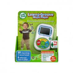 The Learn and Groove Music Player is a child-friendly portable music player pre-loaded with 20 upbeat songs to encourage children to move as they learn! Play in four modes: Activity Mode, Sing-along Songs, Dance Party Mode and Serenity Mode. Learn about letters, numbers, movement, shapes and animals. Hours of active play in a fun, musical way! Dance along with animated lovable Scout and his friends! Twenty upbeat songs encourage children to explore and learn on the go - all in a kid-friendly portable player. Four activity modes teach little ones about movement as they build gross motor skills. Parents can connect to the online LeapFrog Learning Path for customised learning insights and ideas to expand the learning. One supplied. Size H20, W16.5, D5.7cm. AAA (included) plus. For ages 18 months and over. EAN: 708431192072. WARNING(S): Only for domestic use.