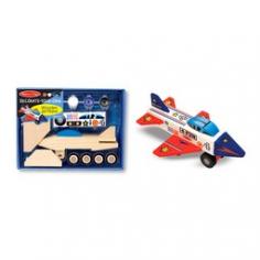 Take to the air with this Melissa & Doug jet plane that you assemble, paint and decorate with aviation-themed stickers. PRODUCT FEATURES Develops fine motor skills and hand-eye coordination WHAT'S INCLUDED Tube of glue Paintbrush 4 pots of paint Stickers Parts PRODUCT DETAILS 6.7H x 8.7W x 2.6D Ages 4 years & up Model no. 3339 Promotional offers available online at Kohls.com may vary from those offered in Kohl's stores. Size: One Size. Gender: Male. Age Group: Kids.