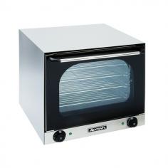 Adcrafts COH-2670W Half Size Countertop Convection Oven can hold up to four half size sheet pans with three inches of space between each shelf. This Convection Oven has 2670 watts of heating power and a temperature range of 120F to 570F to cook food more evenly in less time via fans that distribute heat around the food, surrounding food with a blanket of warm air. This Half Size Convection oven is only 21 deep by 23.5 wide, the perfect compact size for a countertop. Made of all heavy duty stainless steel parts, the COH-2670W Half Size Countertop Convection Oven from Adcraft is perfect for your small to medium volume foodservice business.