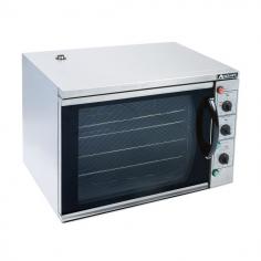 Adcrafts COH-3100WPRO Professional Half Size Countertop Convection Oven can hold up to four half-size sheet pans with three and a half inches of space between each shelf. This Professional Convection Oven features a grill/broil function to add roasting, grilling and broiling capabilities as well as a cook and hold feature to keep food warm for up to 180 minutes. This Convection Oven has 3100 watts of heating power and a temperature range of 120F to 500F to cook food more evenly in less time via fans that distribute heat around the food, surrounding food with a blanket of warm air. This Half Size Convection oven is only 21.5 deep by 31 wide, the perfect compact size for a countertop. Made of all heavy duty stainless steel parts, the COH-3100WPRO Professional Half Size Countertop Convection Oven from Adcraft is perfect for your high volume foodservice business.
