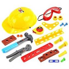 Construction Hercules Hard Hat C Children's Kid's Pretend Play Toy Work Shop Tool Set-Comes with Hard Hat & Safety Goggles-Also Includes a Variety of Tools-Fun & Educational Way to Teach your Child About Tools and their Functions!