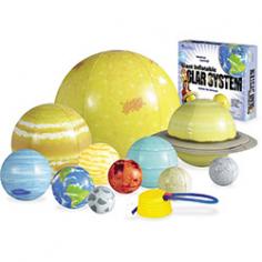 WARNING: CHOKING HAZARD. Small parts. Not for children under 3 years Add this Learning Resources inflatable solar system to any space-themed playroom to encourage imaginative play and learning. PRODUCT FEATURES Easily inflates using convenient foot pump WHAT'S INCLUDED Sun (8) proportionally sized planets, including Pluto & Earth's moon Foot pump Activity guide Repair kit PRODUCT DETAILS Age: 5 years & up Sun diameter: 23-in. Imported Model no. LER2434 Promotional offers available online at Kohls.com may vary from those offered in Kohl's stores. Size: One Size. Gender: Unisex. Age Group: Kids.