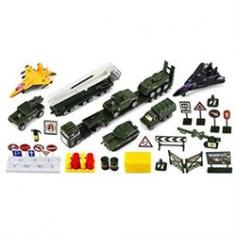 Battle of Valor Army 40 Piece Mini Diecast Children's Kid's Toy Vehicle Playset-Diecast Metal Bodied Toy Vehicles w/ Plastic Parts-Comes with a Variety of Different Vehicles-Also Includes Accessories-Perfect Pretend Play Set!
