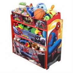 Find storage furniture at Target.com! Encourage your little superhero to keep his room clean with this spider-man multi-bin toy organizer. Built on a hardwood and wood composite frame, it features six removable bins, each with a full-color spider-man image. Additional action shots on both sides of the frame make this storage system hard to miss.