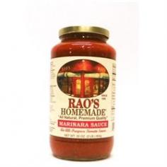 Rao's Homemade - Bringing the Extraordinary Home. Based upon the simplicity of traditional southern Italian Cooking, Rao's recipes have been passed down from generation to generation. Rao's Homemade Marinara sauce is the same, critically acclaimed recipe that is served at Rao's Restaurant. Since 1896, Rao's Restaurant has been a legacy of home-style Italian food. The Rao's kitchen has been long praised by its patrons, celebrities and food critics worldwide. Ingredients: Imported Italian Tomatoes, Imported Italian Olive Oil, Fresh Onions, salt, fresh garlic, fresh basil, black pepper and oregano.