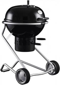 Grills - Innovative German engineering is just one reason the Rosle Charcoal Kettle Grill ranks as a preferred choice of grill masters and grilling newcomers everywhere. The extra high, rounded dome accommodates large chickens and turkeys for cooking and smoking and its 45-degree angle hinged lid offers easy access and safe storage while grilling. At a comfortable grilling height, the Rosle grill provides 15% more grill surface compared to similar grills for charbroiling thick steaks and chops and slow-cooking barbecued ribs. Constructed of solid 1/2"-gauge, powder-coated stainless-steel, the frame is incredibly stable and durable. The porcelain enamel-coated steel dome resists rust and corrosion. Precision-control vents in dome top and grill bottom deliver optimum ventilation. Hinged, chrome-plated steel grill grate opens at ends to easily refill charcoal and folds at center for simple cleaning and storage. Stable 8" rubber tread wheels transport the charcoal kettle grill effortless - Specifications Made in China Material: porcelain enamel-coated steel dome; powder-coated steel frame; chrome-plated steel grill grate 24" Grill Model: 25004GWP/1 Size: 29"L x 33"W x 43"H; Dome 8 1/2"H; Wheel Base: 29" sq. Weight: 57 lb. Use and Care Only use the Rosle grill outdoors in the open in a well-ventilated area. To protect the food and grill, temperatures should not exceed 626 F/300 C. Grill parts may warp at higher temperatures. Always wear protective grill gloves or barbecue mitts when grilling or adjusting the vents, as well as using a chimney starter. After cooking, extinguish the coals by closing the vents and placing the lid on the bowl. Wait until the charcoal kettle grill has cooled completely before cleaning or moving it. Thoroughly clean the grill regularly by removing the cooking and charcoal grates. Dispose of the ash from the bowl and the ash catcher. Clean the grill with a mild cleaning detergent an