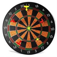 Pro Sport Magnetic Dartboard Toy Game-12 Magnetic Dartboard-6 Magnetic Darts, 3 Red & 3 Yellow-Built In Nail Hole for Easy Hanging-Simple, Very Fun!