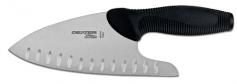 The All-Purpose DuoGlide 8 Inch All-Purpose Chef s Knife is an essential tool you'll use every day. Whether used for cutting, slicing, or worked in a rocking motion for chopping, the unique design makes this your go-to knife for ease and versatility. The 8 inch high-carbon, stainless steel blade is individually ground and honed for the ultimate edge, corrosion resistant, designed for ultra thin slicing, and features a professional grade cross polish. The handle is ultra-soft, right sized and textured. The unique design positions your hand directly over the food to be cut to allow for greater control and minimal effort. This ergonomic knife is the ideal tool for chopping, dicing, mincing, or slicing fruits, vegetables and other ingredients. DuoGlide 8 Inch All-Purpose Chef s Knife Features: Now you can cut, chop, or slice with greater comfort and less fatigue. Ultra-soft, right-sized handle that can be gripped in several ways for more comfort and control. Precise control for reduced wrist, arm and hand discomfort. Certified "Ease of Use Commendation" by the Arthritis Foundation. DuoGlide 8 Inch All-Purpose Chef s Knife Specifications: Blade: 8 inches long. Handle: Right-sized and textured for a secure grip.