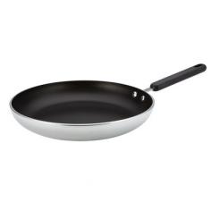 The Farberware Nonstick Skillet 12 in. is Your Go-To Pan for All Things Delicious A truly indispensable kitchen favorite, this restaurant quality Farberware 12 inch nonstick fry pan is a cooking genius. This open skillet from Farberware Commercial Cookware features heavy-duty aluminum construction, a sturdy handle and a nonstick interior, making it a smart addition to your cookware collection. Sleek and efficient with a silver exterior and additional handle for extra convenience, this pan brings versatile use for all your kitchen chores. The Farberware Nonstick Skillet 12 in. defines efficiency by heating up evenly and fast. Its professional nonstick surface creates hot air pockets that promote even heating and incredible food release. A smart combination of style and performance, this skillet will serve you well morning, noon and night for cooking up delightful creations from stir-fry prawns and veggies to grilled gooey sandwiches, hash browns and more.