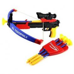Outdoor Sport Toy Crossbow Dart Play Set-Comes w/ Practice Target, Dart Arrows-Suction Dart Arrows Measure 9.5 Long-Dart Holder Holds Up to 3 Arrows!