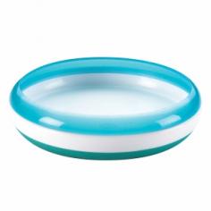 Mealtime doesn't have to be a messy ordeal. Designed for children six months and older, this bright aqua, durable OXO Tot Plate features a curved ring that helps little ones guide food onto their utensils and keeps food where it belongs - on the plate and not on the floor. And because the ring can be removed when your tot has mastered the art of self-feeding, the plate can be used as your child grows. The Tot Plate also features a weighted non-slip base to prevent accidental spills by giving your child more stability during mealtime. Top-rack dishwasher safe for easy cleaning. Features: Plate transforms as child grows and develops Removable plate ring helps keep food contained and assists when using utensils Weighted for stability and durability Non-slip base Age: Suitable from six months+ What's included: 1 x Training plate Material: Top-rack dishwasher safe and BPA, phthalate and PVC free Safety: Complies with BS EN 14372 safety standard.