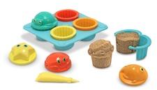 Make a trip to the beach or the playground even more fun for your children with this sand cupcake set by Melissa & Doug. This set includes twelve pieces in bright, kid-friendly colors. Young children will enjoy filling up the cupcake holders with sand and adding the tops to make fun designs. The cupcake holders easily slide open to remove the cupcakes without making a mess. Children get a chance to work on their coordination and color-matching skills while playing in the sand. Gender: Unisex.
