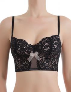 When it's time to try a new modern silhouette, Ciao Bella is the perfect choice. Sexy lace and the &frac34; length give it a look you'll love and the underwire cups give you the support you need.