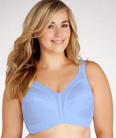 This plus size wirefree bra gives you your best shape, enhances curves, lifts, covers and separates. comfort straps and deep cups offer maximum support classic V-neckline silhouette offers ample coverage wide bottom band lifts wide cushioned camisole straps disperse pressure, prevent dig-in back-adjustable hook-and-eye closure is padded for comfort deluster print 2-section cups in silky polyester Spanette rubber/nylon/spandex, imported will not show through under our knit tops and tees Know your bra size? Find out how to measure bra size with our bra size calculator Women's bra by Playtex in extended sizes 38-48 B, 38-54 C,D,DD, DDD, 38-46 G36B, 2 rows of hooks38-40B, 36-40C, 3 rows of hooks42-48B; 42-54 C; 34-54 D, DD; 38-54 DDD; 38-46 G, 4 rows of hooks The Comfort FactorDid you know the average bra has at least 40 pieces? Over the past 115 years we've perfected each and every one to ensure your perfect fit and comfortable support. Every new style is wear-tested for at least two months on customers to ensure a perfect and flawless fit. What Customers LoveThe main part they like is the comfort strap, soft, pliant and thick to reduce shoulder strain. The shaping of the cups and soft lining make it the most comfortable available.