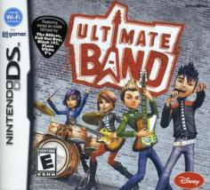Ultimate Band for Nintendo DS is a rhythm-based music game with a built-in recording studio. Players can jam to current and classic songs using the drums, lead guitar, bass guitar, or rhythm guitar. Players can also create their own original songs using the DS touchscreen and stylus to lay down tracks for each instrument and apply creative mixing effects. Ultimate Band for Nintendo DS also includes DGamer functionality which allows players to engage with others in a secure online community via their DS (Wi-Fi or ad hoc) or computer.
