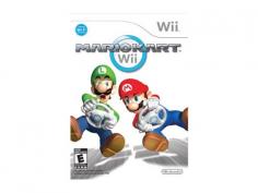 The worldwide race is on with a whole new set of tricks, tracks and ways to play! Place first in Grand Prix circuits or clear skill-based missions. Use your Wii Remote as a steering wheel that feels natural in anyone's hands. Worldwide Racing: Play with up to three friends locally or challenge up to 11 friends via Nintendo WiFi Connection in the biggest Mario Kart race yet! All tracks and modes of play are available for online races. Rated E for everyone.