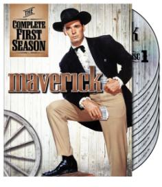 In "Maverick: The Complete First Season", wisecracking ladies' man Bret Maverick (James Garner) and his more serious brother Bart (Jack Kelly) - two handsome bachelors on the loose in the Wild West - have more success at the game of poker than the game of love. Yet they keep trying their luck in one frontier outpost after another. Episodes include: "War of the Silver Kings", "Point Blank", "According to Hoyle", "Ghost Rider", "The Long Hunt", "Stage West", "Relic of Fort Tejon", "Hostage", "Stampede", "The Jeweled Gun", "The Wrecker", "The Quick and the Dead", "The Naked Gallows", "Comstock Conspiracy", "The Third Rider", "Rage for Vengeance", "Rope of Cards", "Diamond in the Rough", "Day of Reckoning", "The Savage Hills", "Trail West to Fury", "The Burning Sky", "The Seventh Hand", "Plunder of Paradise", "Black Fire", "Burial Ground of the Gods", and "Seed of Deception". Audio Commentary, Featurette. Subtitles: English SDH (Subtitles for Deaf and Hearing Impaired), Spanish, French.