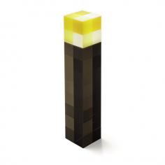 Keep hostiles, creepers, Zombies and annoying members of the family at bay with this Minecraft light up torch. Ideal for keen gamers of the world famous online computer game, the flashlight resembles the actual lights used in the game. And whilst most players would love to build a torch, sometimes it's just easier to buy the Torch instead of crafting it. So, when you've run out of charcoal and wood or just can't seem to make enough to stop hostile mobs from spawning. Like your buildings, place one of these Minecraft wall torches every 12 blo-feet in your home (or bedroom wall) and Melt away that snow or prevent your lake from freezing, only in a 2-block radius of course.Maybe, just maybe it'll keep zombies away. So far, it seems to be working. Have you seen any zombies lately? Didn't think so. Of course, the torch also makes a great Minecraft themed costume prop for any fancy dress party or YouTube video. After all, Minecraft gamers and followers love posting their progress.