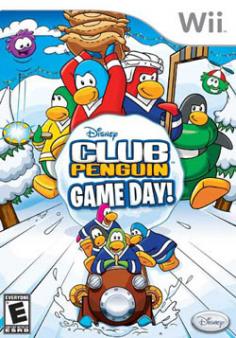 With Club Penguin Game Day, players can experience the fun and creativity of the snow-covered online world of Club Penguin (clubpenguin.com) on Nintendo Wii for the first time. Based on the popular virtual world that's captivated millions around the globe, Club Penguin Game Day! is a collection of fun new mini-games that will challenge and engage the whole family. Players can create a penguin, join a team and participate in a series of events, including Sumo Smash, Java Sack, Fast Freeze, Sled & Slide, and more. Each time players beat a challenge, they conquer a zone on the island. The ultimate goal? To work together with their team and conquer as much territory as possible. Rated E for Everyone.
