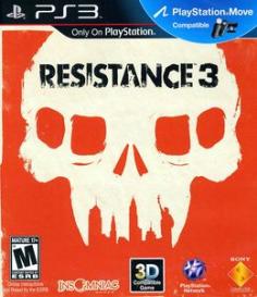 Product DescriptionResistance 3 is the 2011 release in Sony's flagship Resistance First-Person Shooter game franchise for play exclusively on PlayStation 3. Picking up right where Resistance 2 left off, players follow the adventures of Joseph Capelli - introduced in the previous game - in a desperate effort to turn the tide against the ever-strengthening Chimeran horde. Features include: PlayStation Move support, a large and strategic weapons arsenal, smarter and more agile Chimeran enemies and deep multiplayer options including co-op online and offline as well as progression based 16-player online multiplayer. You need to discover where that path lies. Because when all is said and done, the decisions you take, and the choices you make, will be the only things that can change it. embed src=http://www. youtube.com/v/66sLBmV0N5s &