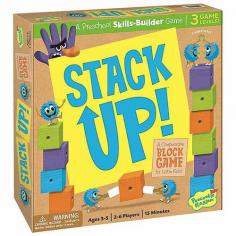 Race to stack 12 blocks before the Stack Smasher gets to the tower and topples it in this game of Stack up. PRODUCT FEATURES Spin a color and stack a block 3 levels of play WHAT'S INCLUDED Game board 12 blocks 12 challenge cards 2 stack sticks Stack smasher & stand Spinner Instructions PRODUCT DETAILS Ages 3-5 years old For 2-6 players Model no. PKGMK4 Promotional offers available online at Kohls.com may vary from those offered in Kohl's stores. Size: One Size. Gender: Unisex. Age Group: Kids.