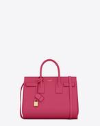 CLASSIC SMALL SAC DE JOUR BAG in Lipstick Pink leather