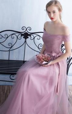 Nice Long Pink Tailor Made Evening Prom Dress (LFNCE0063)