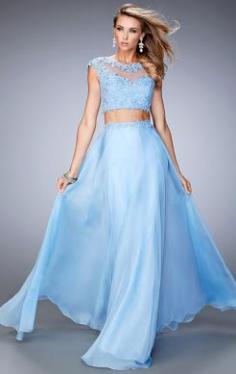 Nice Long Blue Tailor Made Evening Prom Dress (LFNCE0053)