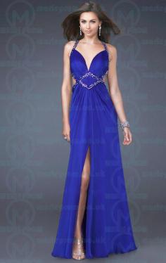 £91.99  Unique Long Blue Tailor Made Evening Prom Dress (LFNAE0082) cheap online-MarieProm UK