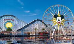Mickey's Fun Wheel and California Screamin' Roller Coaster at Paradise Pier
