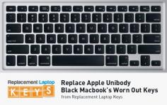 Replacement Laptop Keys helps you to replace your damaged keys of Apple Unibody Black Macbook keyboard and provides you keys with a perfect finish that will fit and look just like the rest of your keys. Our keys come directly from the keyboard manufacturer as we offer our customers a better product and a higher level of service.