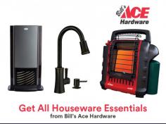 Bill’s Ace Hardware carries a wide variety of houseware essentials at the best prices. Here, you can get home goods like canning supplies, vacuums & sweepers, laundry, fans & heaters, indoor furniture and more.