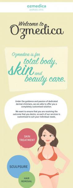 Ozmedica Aesthetic Clinic is one of the best skin and body laser clinics in Melbourne. We provide you with total beauty care services which will help in improving the skin and the texture of your body. So book an appointment today! 