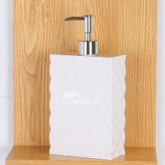 Modern White Plastic Bathroom Liquid Soap Dispenser