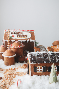 Satisfy your cowgirl fantasies with this gingerbread farm, complete with peppermint chimneys and edible ponies.

See more at My Name is Yeh ...