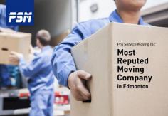 Pro Service Moving Inc is the well known moving company, which is backed with the team of professional movers in Edmonton. The thing which makes us different from others is the way we work. For any query or for free quote, call us today! 