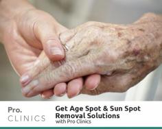 Get in touch with Pro. Clinics for getting the effective laser treatment that can help you get rid of age spots and brown marks which are caused by sun exposure. Book your appointment with us and regain your beauty back.
