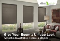 Buy best quality honeycomb blinds from eBlinds Australia. This blind is the smart solution for any home. We offer these blinds in two versions and that are blackout & light filtering honeycomb blinds.
