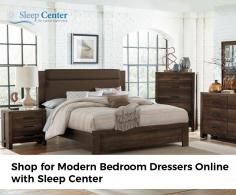 Looking for the contemporary bedroom dresser for your adult’s room? Sleep Center is the right option for you. Our collection includes double dresser, drawer dresser, sliding door dresser, double drawer dresser, six door dresser and more. 