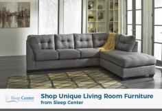 Searching for contemporary designed living room furniture with rich wood finishing? End up your search with Sleep Center. Here, you will be provided with quality furniture items like living room set, sofas, loveseat, sectionals etc. of the top brands.