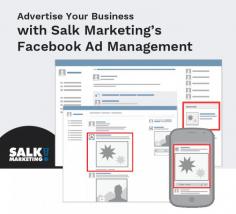 Salk Marketing is the leading internet marketing company specialized in facebook ads management. With it, you can easily manage your facebook ads whether it is for large or small business. To know more about this program, visit our website.