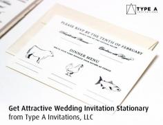 Type A Invitations, LLC is one of the leading CUSTOM WEDDING INVITATIONS and EVENT STATIONERY providers in Washington, DC. We create everything a Bride and Groom could possibly need for their paper.