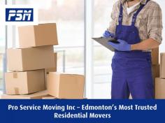 Looking for a reliable moving company in Edmonton? Get in touch with Pro Service Moving Inc. We have the experts and expertise to meet all your short and long distance moving needs. 