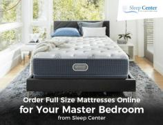 Need to buy full size mattresses? Order online from Sleep Center. Here, we offer a wide selection of mattresses like Luxury Firm Euro, Silver Night Sky Plush and more.